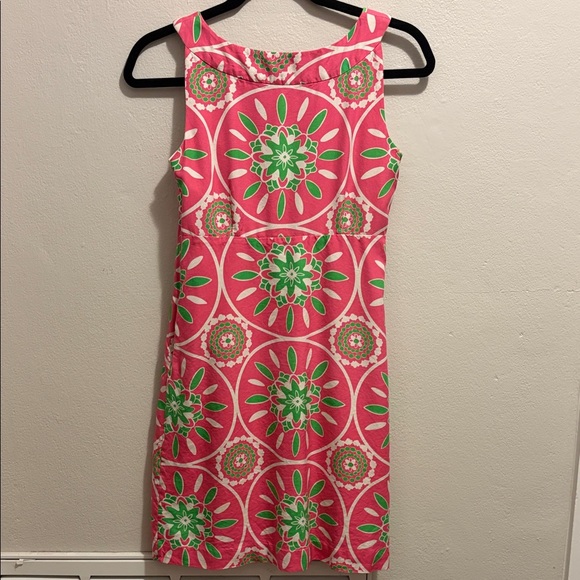 Lilly Pulitzer Pink and Green Geometric Mini Dress - Picture 3 of 6
